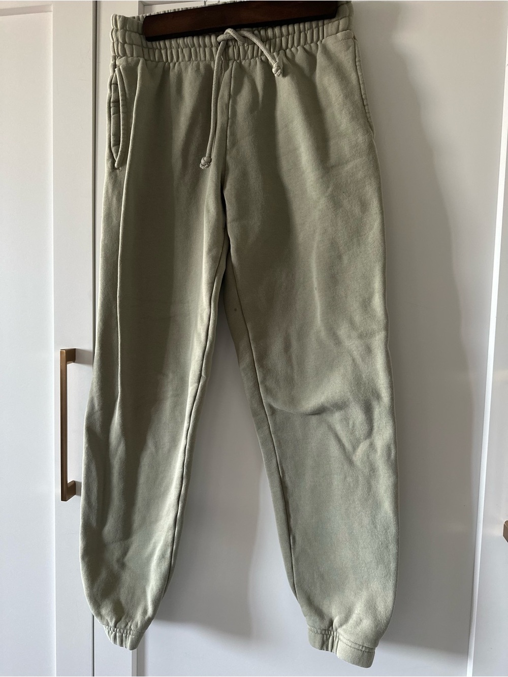 TNA Sage Green Drawstring Jogger Sweatpants